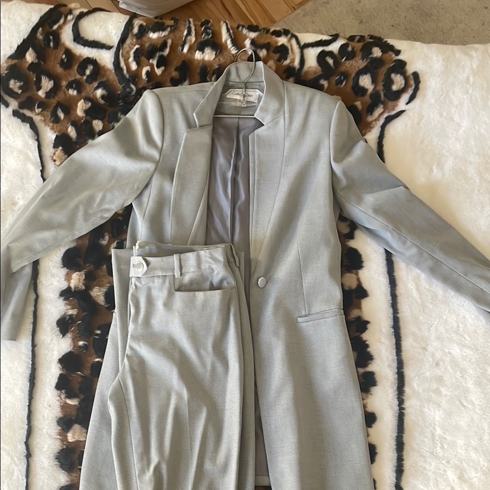 Calvin Klein Light Gray Suit Set